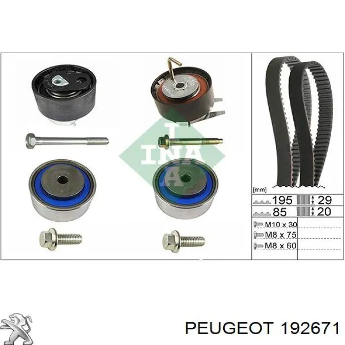 Compre 192671 Peugeot/Citroen Correia da Bomba de Combustível de Pressão Alta