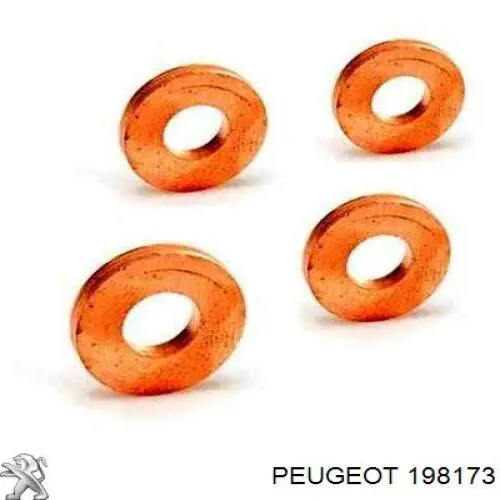 198173 Peugeot/Citroen Anel (arruela) do injetor de ajuste