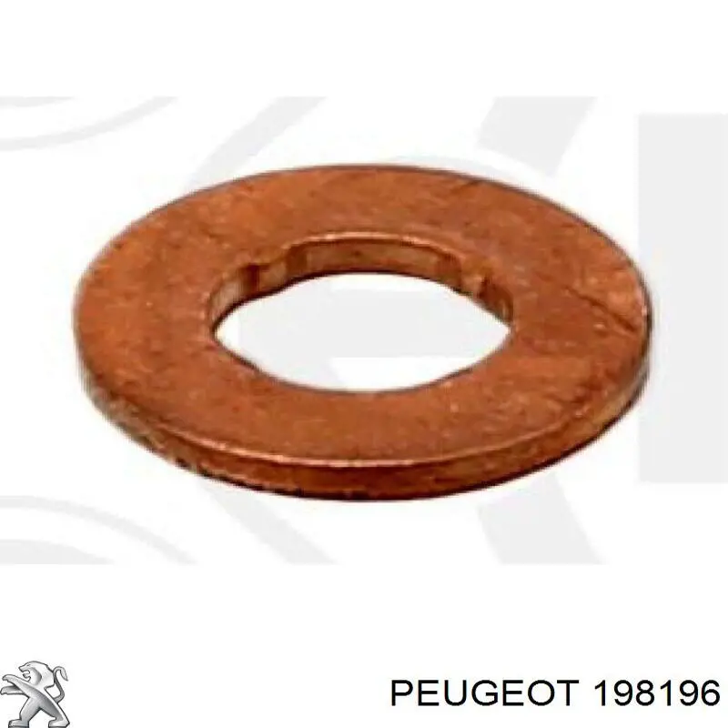 Compre 198196 Peugeot/Citroen Anel (arruela) do injetor de ajuste