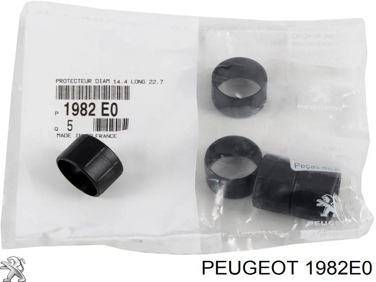 1982E0 Peugeot/Citroen Anel (arruela) do injetor de ajuste