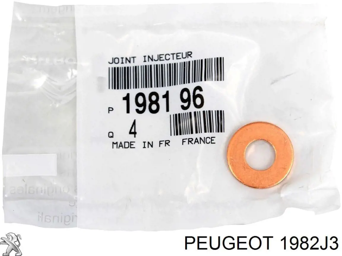1982J3 Peugeot/Citroen Porca de fixação do injetor