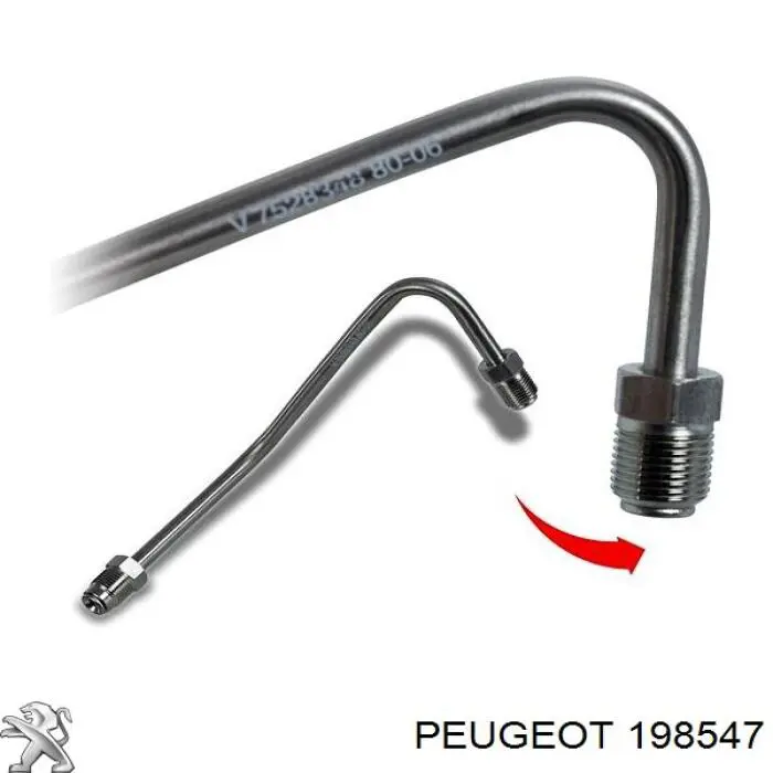 Tubo de combustível, desde a Bomba de Combustível de Pressão Alta até a sonda de combustível Peugeot/Citroen 198547 preço, a partir de 24,34 USD
