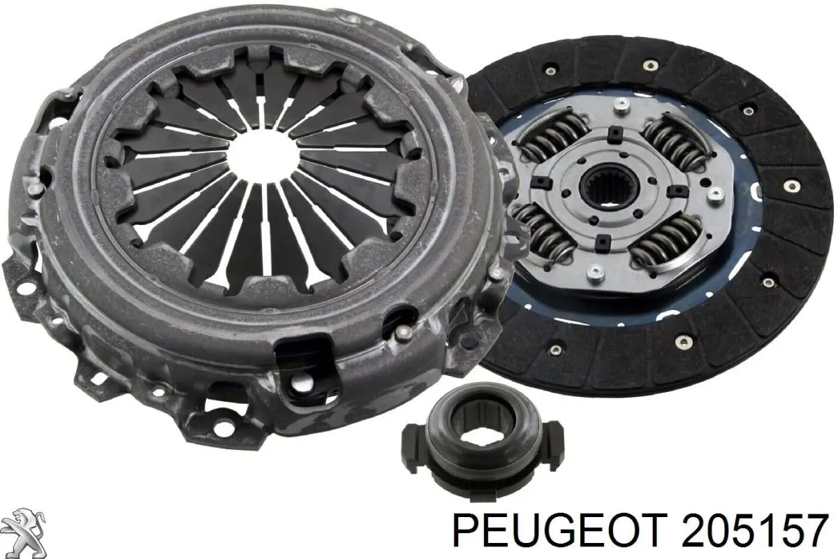 205157 Peugeot/Citroen Kit de embraiagem (3 peças)
