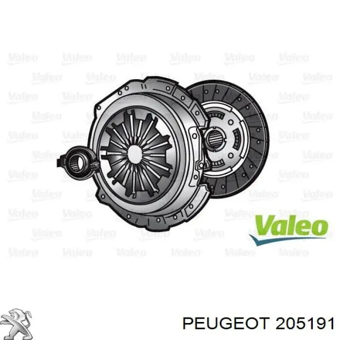 Kit de embraiagem (3 peças) Peugeot/Citroen 205191 preço, a partir de  