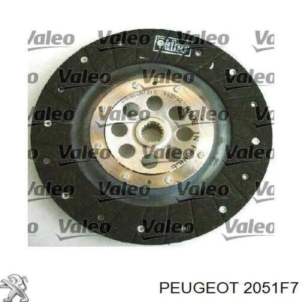 Compre 2051F7 Peugeot/Citroen Kit de embraiagem (3 peças)