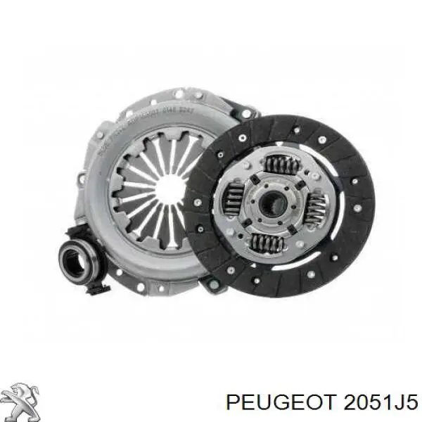 2051J5 Peugeot/Citroen Kit de embraiagem (3 peças)