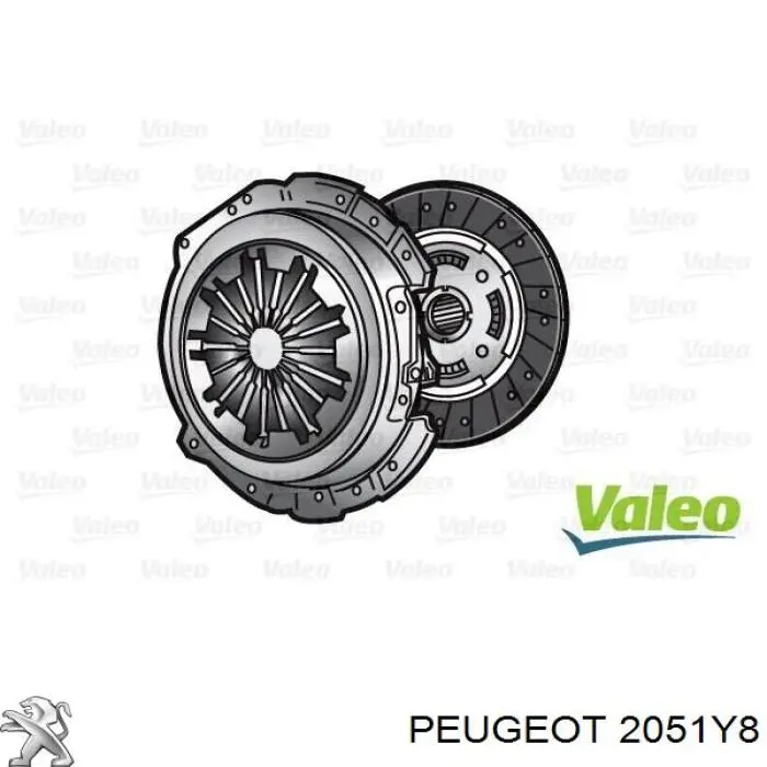 Kit de embraiagem (3 peças) Peugeot/Citroen 2051Y8 preço, a partir de 149,44 USD