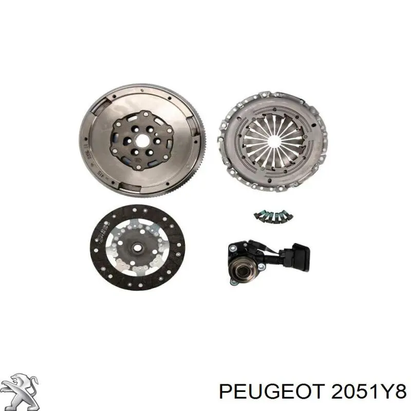 Compre 2051Y8 Peugeot/Citroen Kit de embraiagem (3 peças)