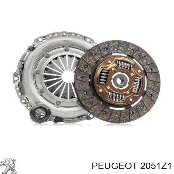 2051Z1 Peugeot/Citroen Kit de embraiagem (3 peças)