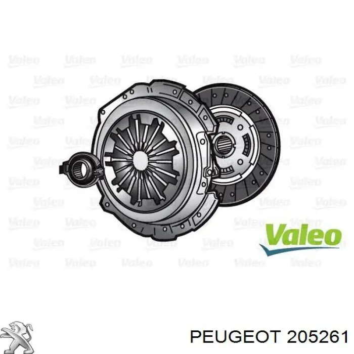 Kit de embraiagem (3 peças) Peugeot/Citroen 205261 preço, a partir de  