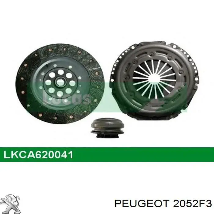 Kit de embraiagem (3 peças) Peugeot/Citroen 2052F3 preço, a partir de 118,16 USD