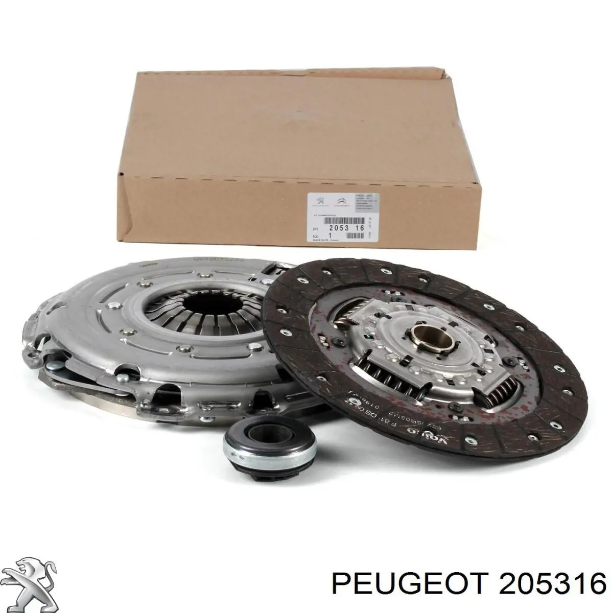 Kit de embraiagem (3 peças) Peugeot/Citroen 205316 preço, a partir de 252,21 USD