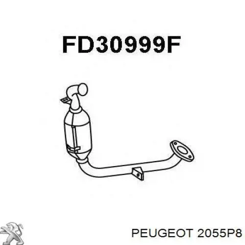 Compre 00002055P8 Peugeot/Citroen Disco de embraiagem