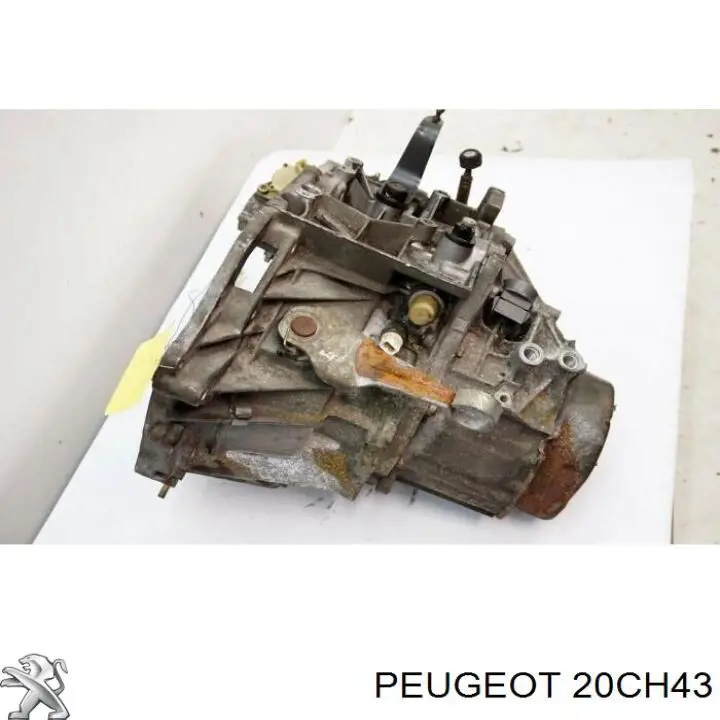 20CH43 Peugeot/Citroen Caixa de Mudança montada (caixa mecânica de velocidades)