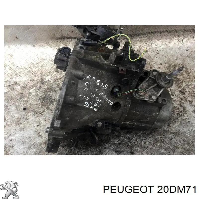 Compre 20DM71 Peugeot/Citroen Caixa de Mudança montada (caixa mecânica de velocidades)