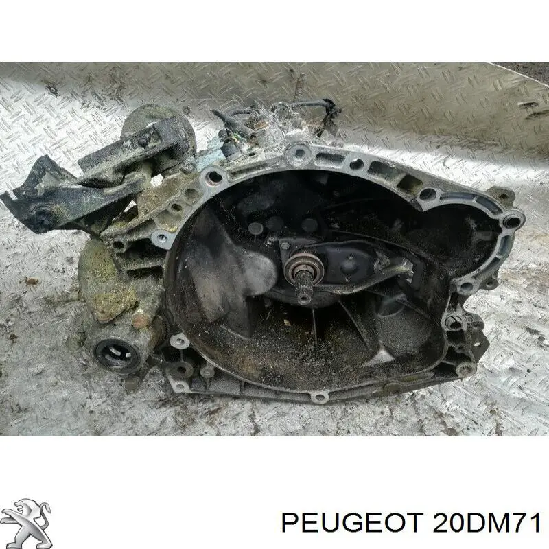 Caixa de Mudança montada (caixa mecânica de velocidades) 20DM71 Peugeot/Citroen