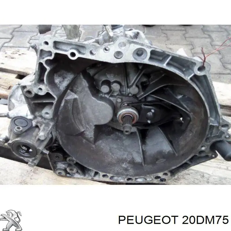 20DM75 Peugeot/Citroen Caixa de Mudança montada (caixa mecânica de velocidades)