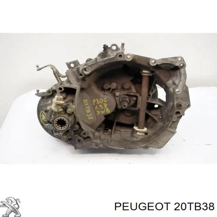 20TB38 Peugeot/Citroen Caixa de Mudança montada (caixa mecânica de velocidades)