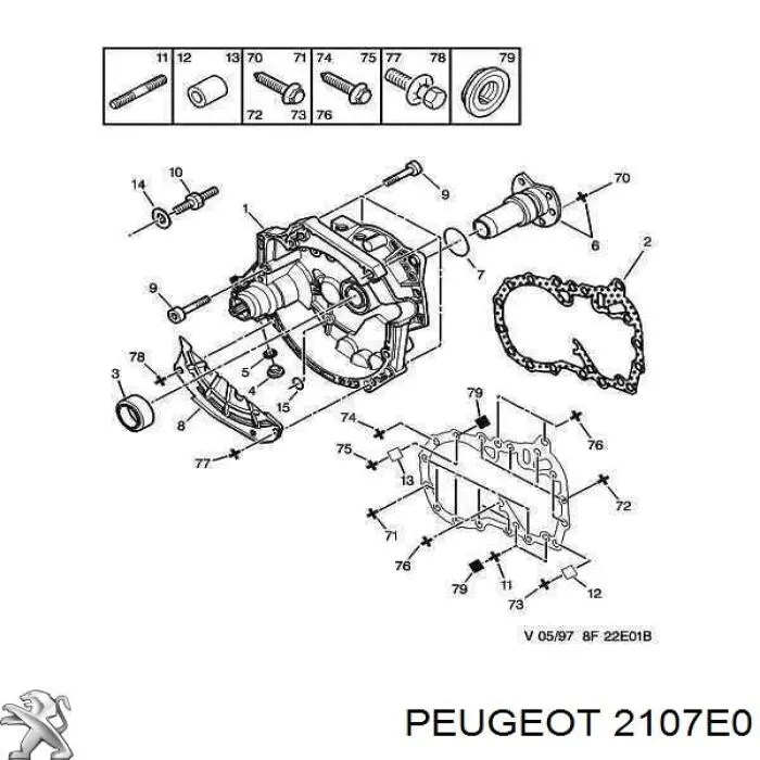  Peugeot/Citroen 2107E0 preço, a partir de 6,71 USD