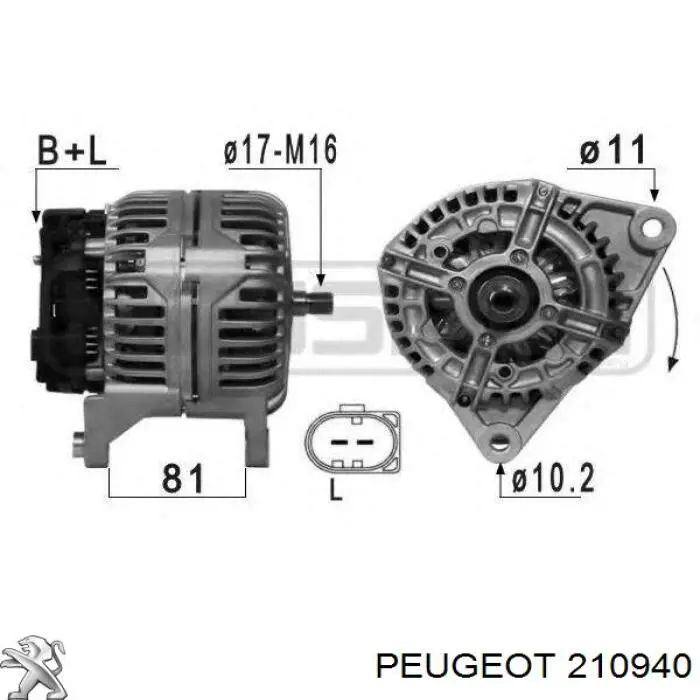 Compre 210940 Peugeot/Citroen Vedação da Caixa Automática de Mudança (de árvore de saída/primária)