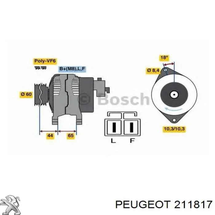 211817 Peugeot/Citroen Eixo de forquilha de embraiagem