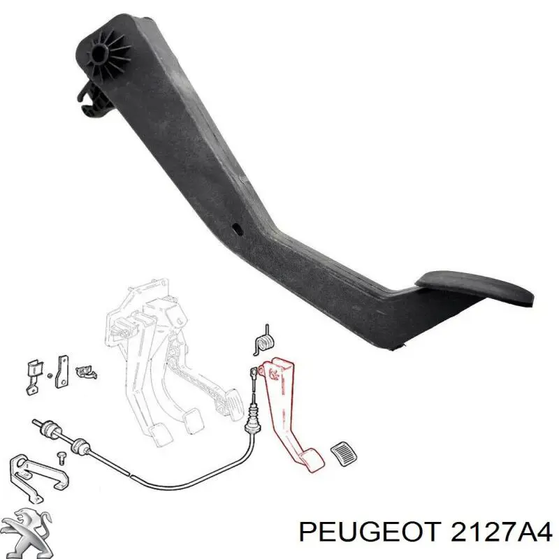 Pedal de embraiagem Peugeot/Citroen 2127A4 preço, a partir de 28,17 USD