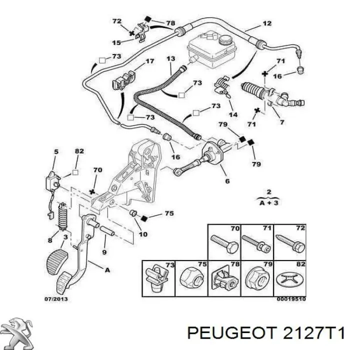 Pedal de embraiagem para Citroen Xsara Picasso N68