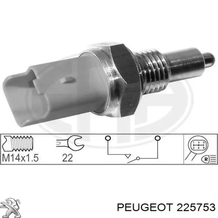 Sensor de ativação das luzes de marcha à ré Peugeot/Citroen 225753 preço, a partir de 10,63 USD