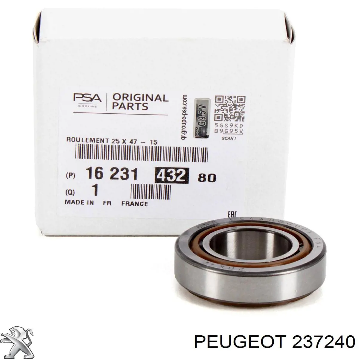 237240 Peugeot/Citroen Rolamento da árvore primária da Caixa de Mudança