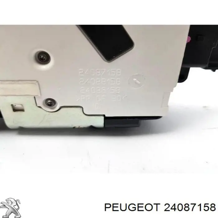 Fecho da porta dianteira esquerda 24087158 Peugeot/Citroen