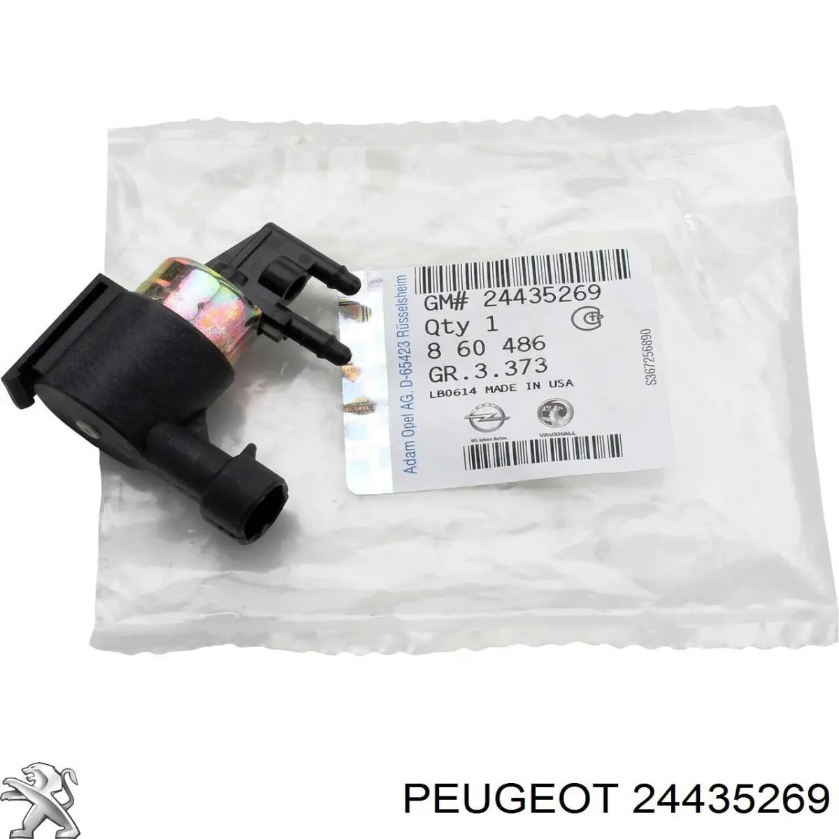 Convertidor de pressão (solenoide) de supercompressão 24435269 Peugeot/Citroen