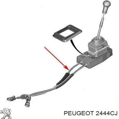 Cabo de mudança (de seleção de velocidade) Peugeot/Citroen 2444CJ preço, a partir de 46,73 USD