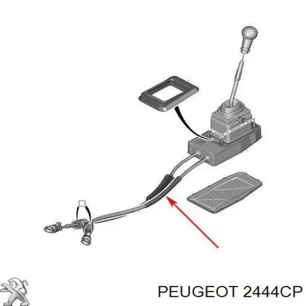 Cabo de mudança (de seleção de velocidade) Peugeot/Citroen 2444CP preço, a partir de 51,13 USD