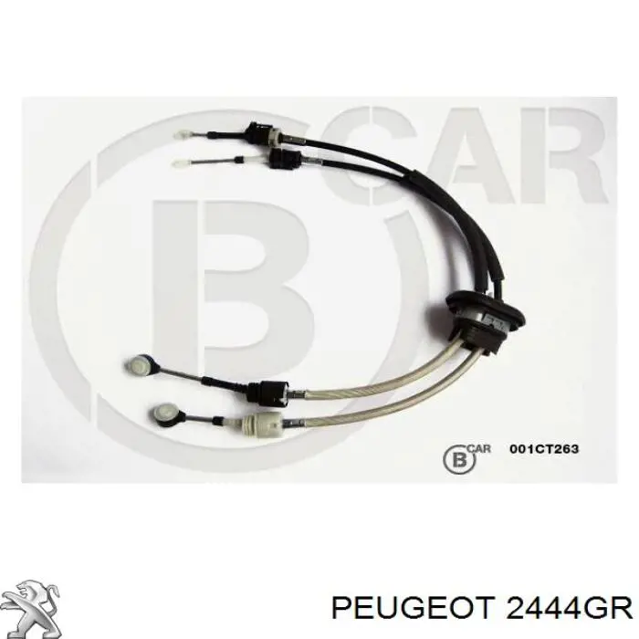 Compre 2444GR Peugeot/Citroen Cabo de mudança duplo