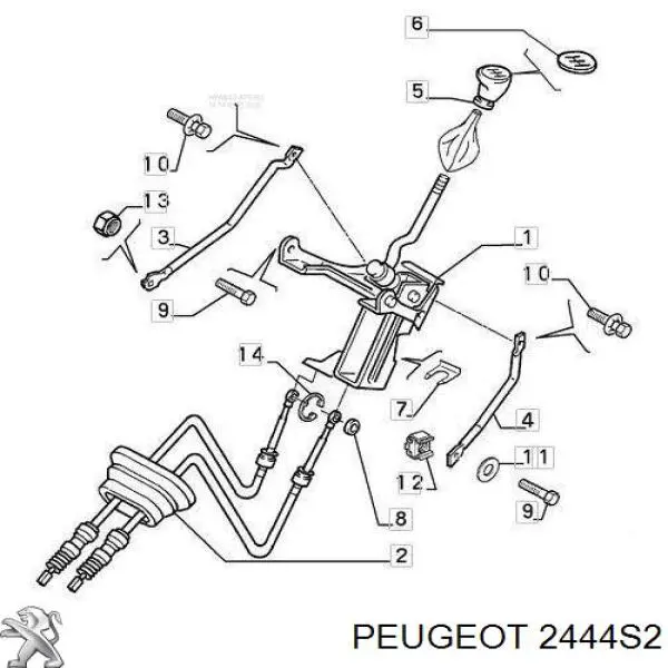 Cabo de mudança duplo Peugeot/Citroen 2444S2 preço, a partir de 133,30 USD