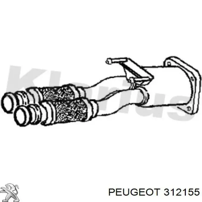 312155 Peugeot/Citroen Bucim de redutor do eixo traseiro