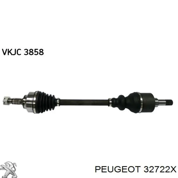 32722X Peugeot/Citroen Semieixo (acionador) dianteiro esquerdo