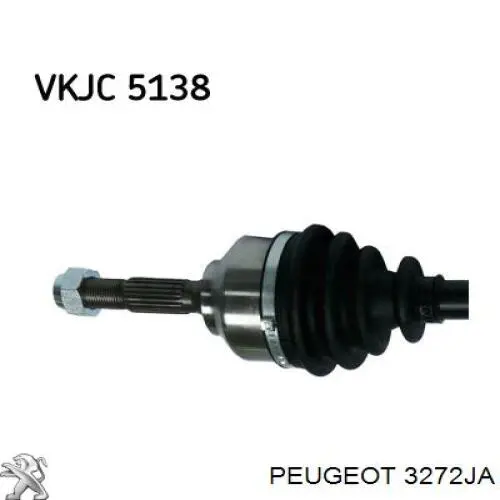 Compre 3272JA Peugeot/Citroen Semieixo (acionador) dianteiro esquerdo