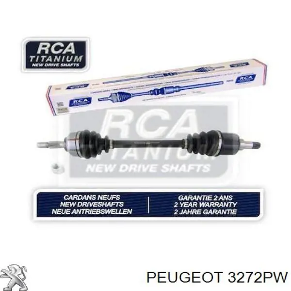 Semieixo (acionador) dianteiro esquerdo Peugeot/Citroen 3272PW preço, a partir de 100,80 USD