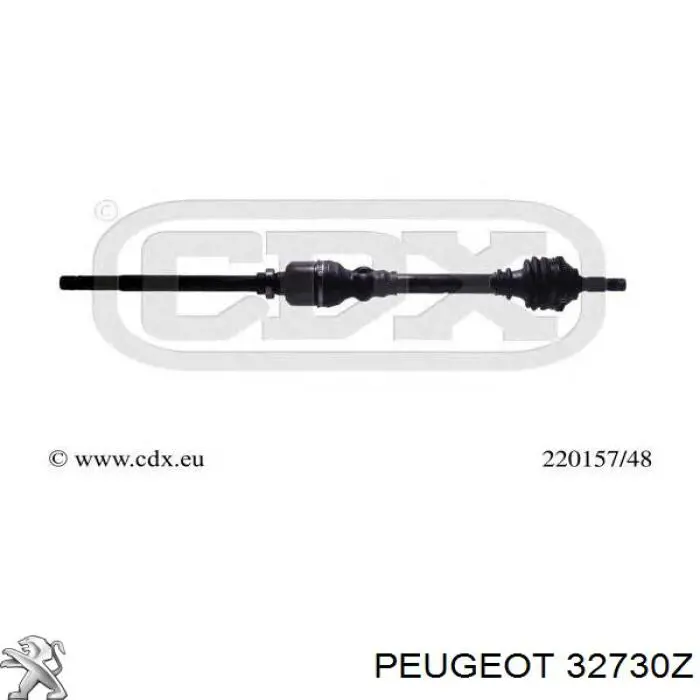 Compre 32730Y Peugeot/Citroen Semieixo (acionador) dianteiro direito