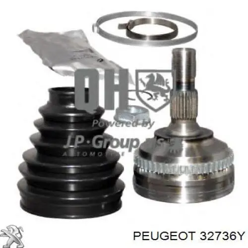 Compre 32736Y Peugeot/Citroen Semieixo (acionador) dianteiro direito