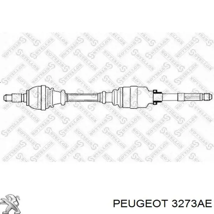 Compre 3273AE Peugeot/Citroen Semieixo (acionador) dianteiro direito