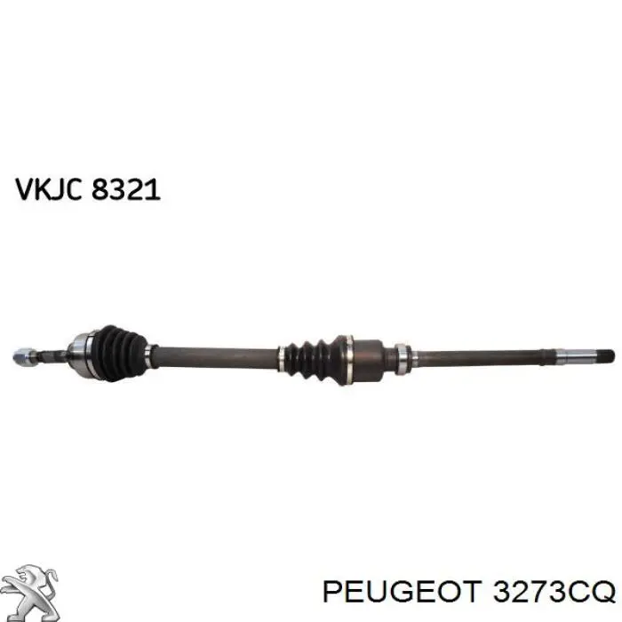 3273CQ Peugeot/Citroen Semieixo (acionador) dianteiro direito