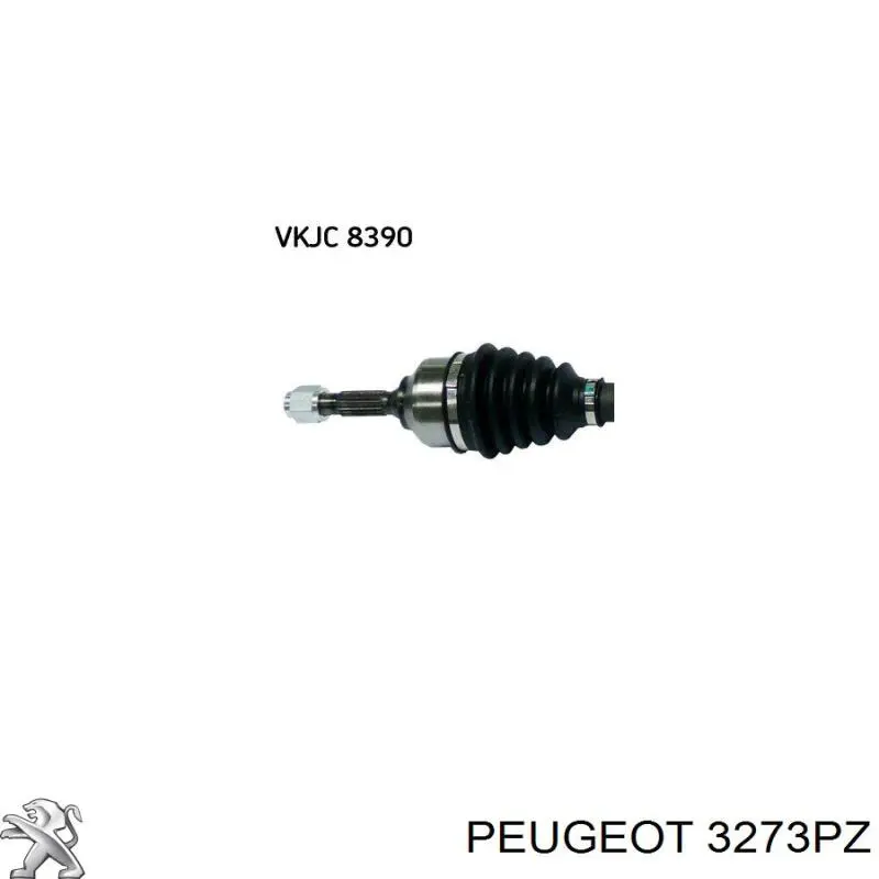 Semieixo (acionador) dianteiro direito Peugeot/Citroen 3273QA preço, a partir de 103,85 USD