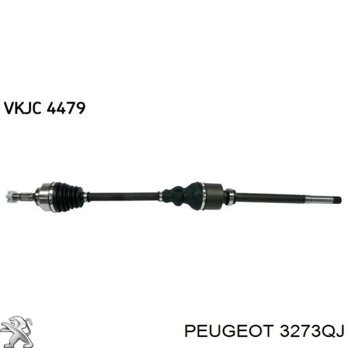 3273QJ Peugeot/Citroen Semieixo (acionador) dianteiro direito