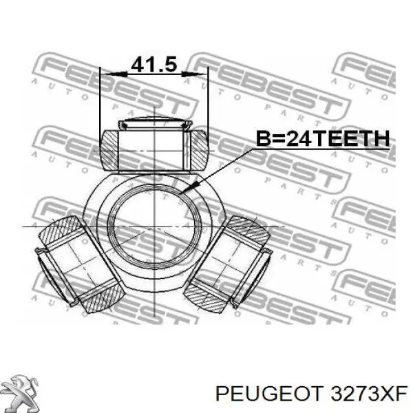 Junta homocinética interna, tripé 2T143W007AA Ford