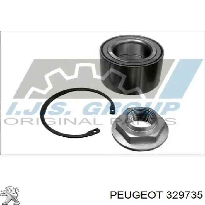 329735 Peugeot/Citroen Arruela de porca de cubo dianteiro