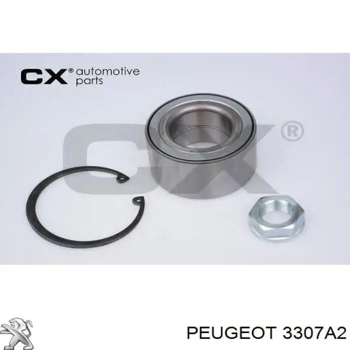 3307A2 Peugeot/Citroen Cubo dianteiro