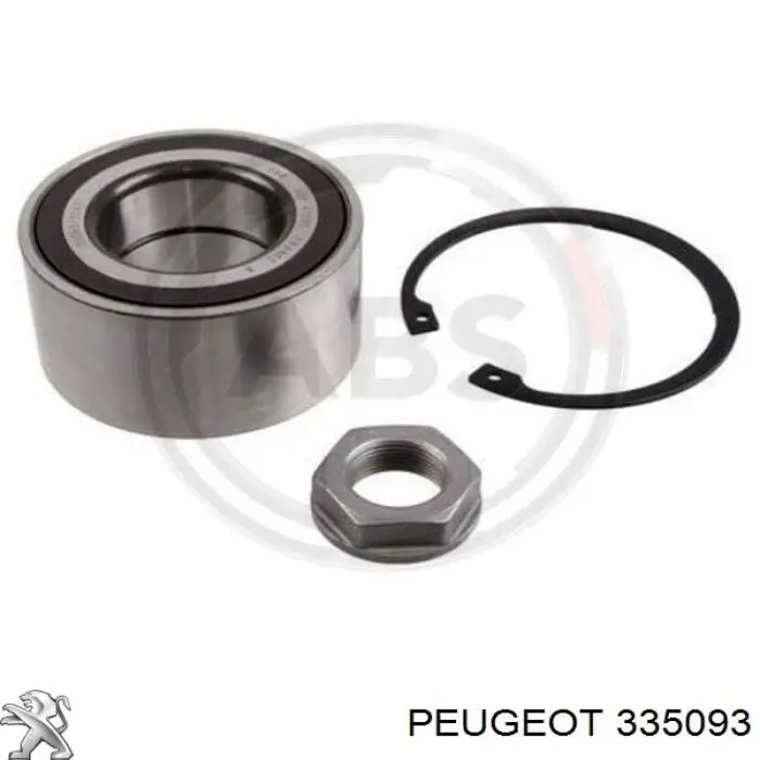 Compre 335093 Peugeot/Citroen Rolamento de cubo dianteiro