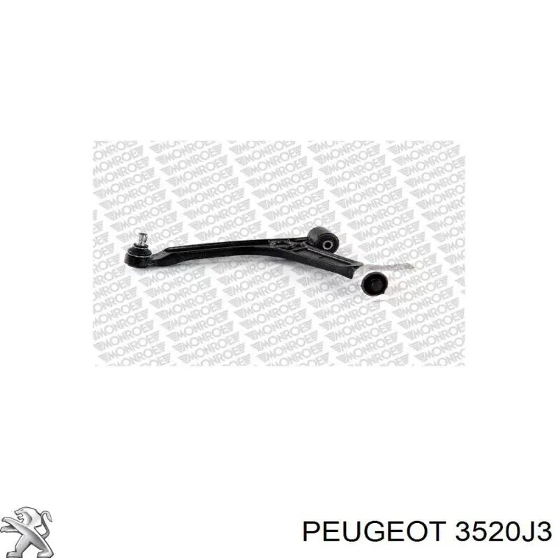 Compre 3520J3 Peugeot/Citroen Braço oscilante inferior esquerdo de suspensão dianteira